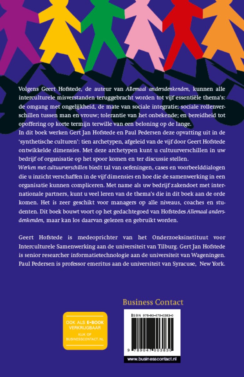 Werken met cultuurverschillen - back cover