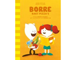 Omslag van Borre bakt pizza's - Gestreepte Boekjes