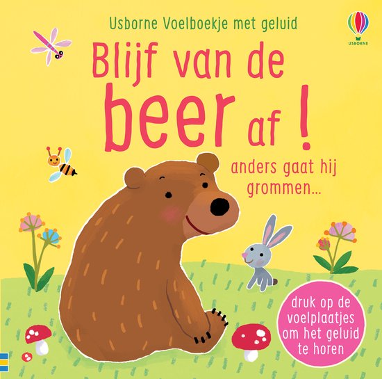 Usborne Voelboekje met geluid 1 - Blijf van de beer af! - cover