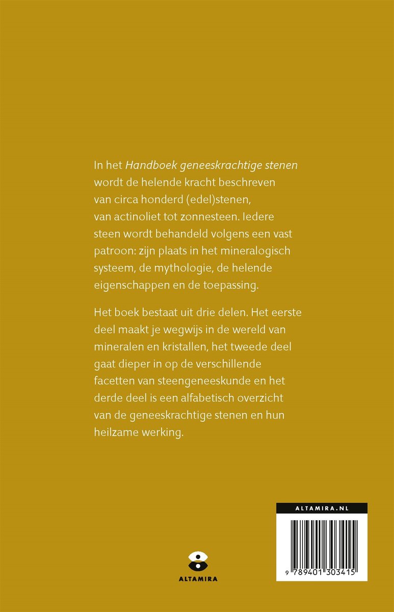 Handboek geneeskrachtige stenen - back cover