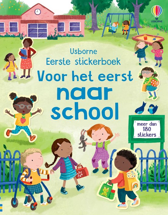Eerste stickerboek 1 - Voor het eerst naar school - cover