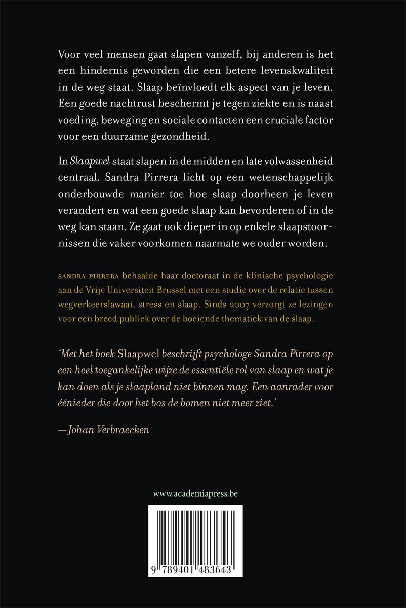 Slaapwel - back cover