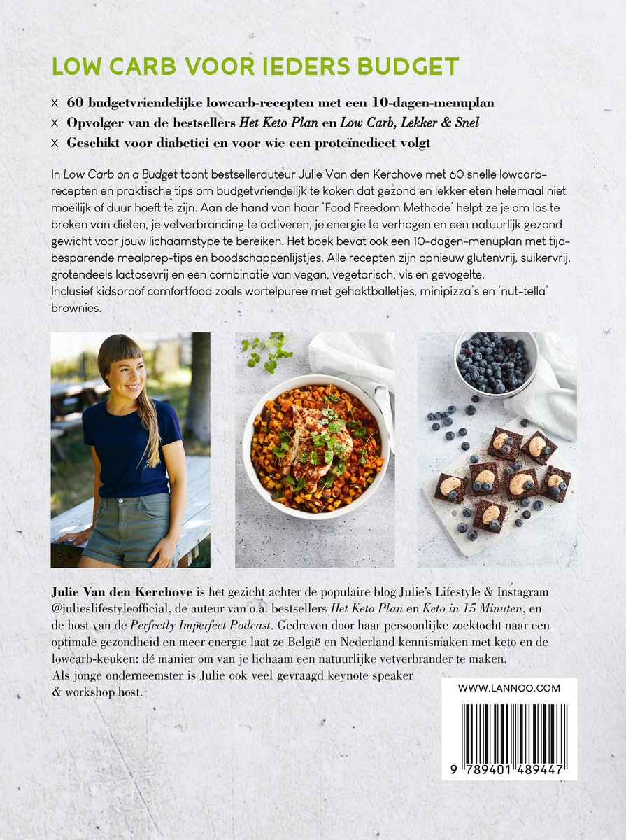 Low carb on a budget - back cover