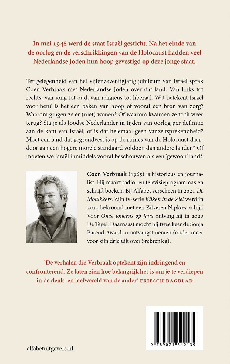 Portret van Coen Verbraak, auteur van 'Israël'.
