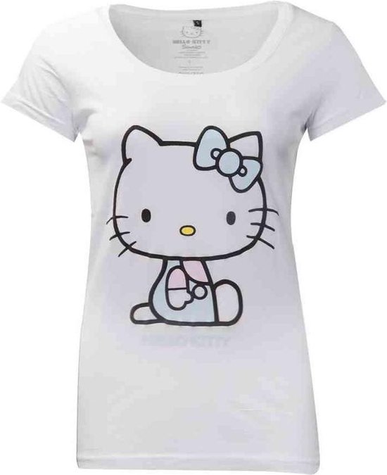 catalogus Zilver Trein Hello Kitty - Women's T-shirt With Embroidery Details - XL | bol.com