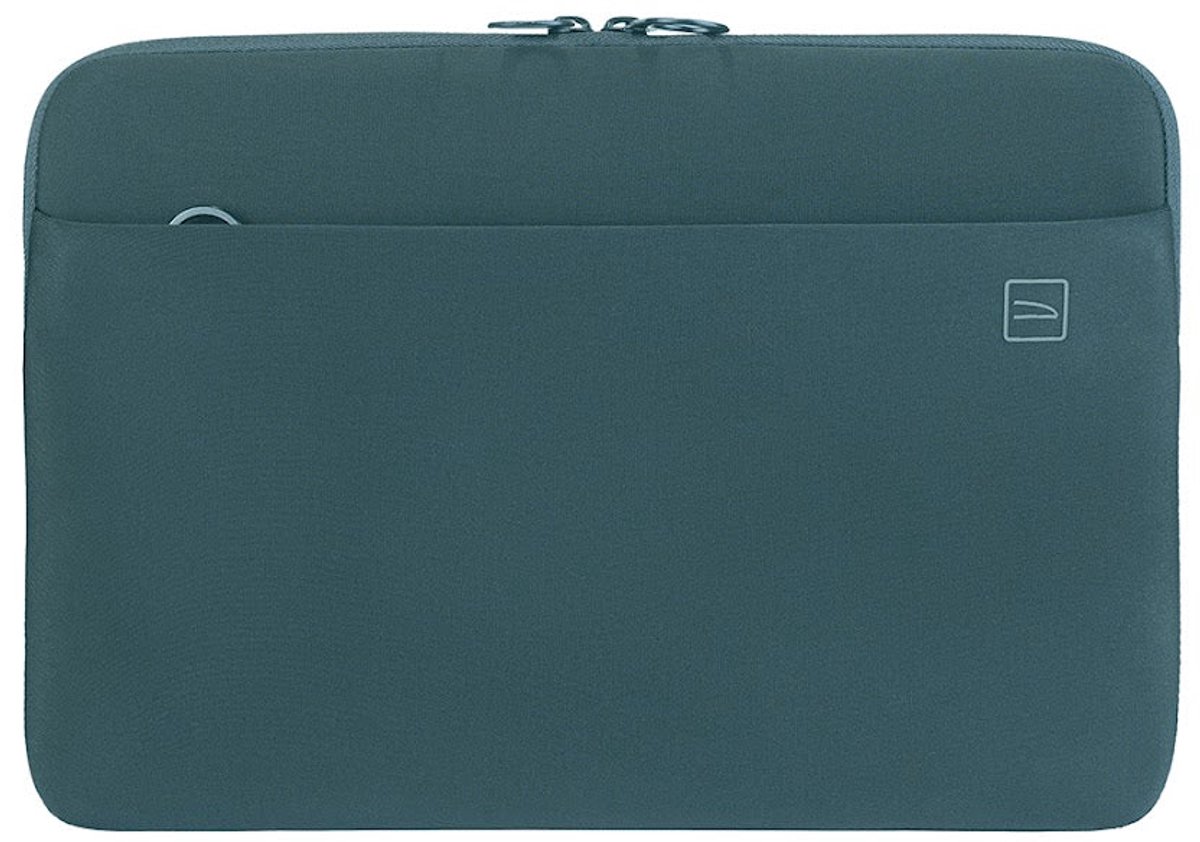 Tucano Top Sleeve MacBook Pro/Air/Neo 13 - 4mm Dik Neopreen Constructie - Voorvak voor Accessoires - Anti - Slip Systeem - Blauw — afbeelding 9