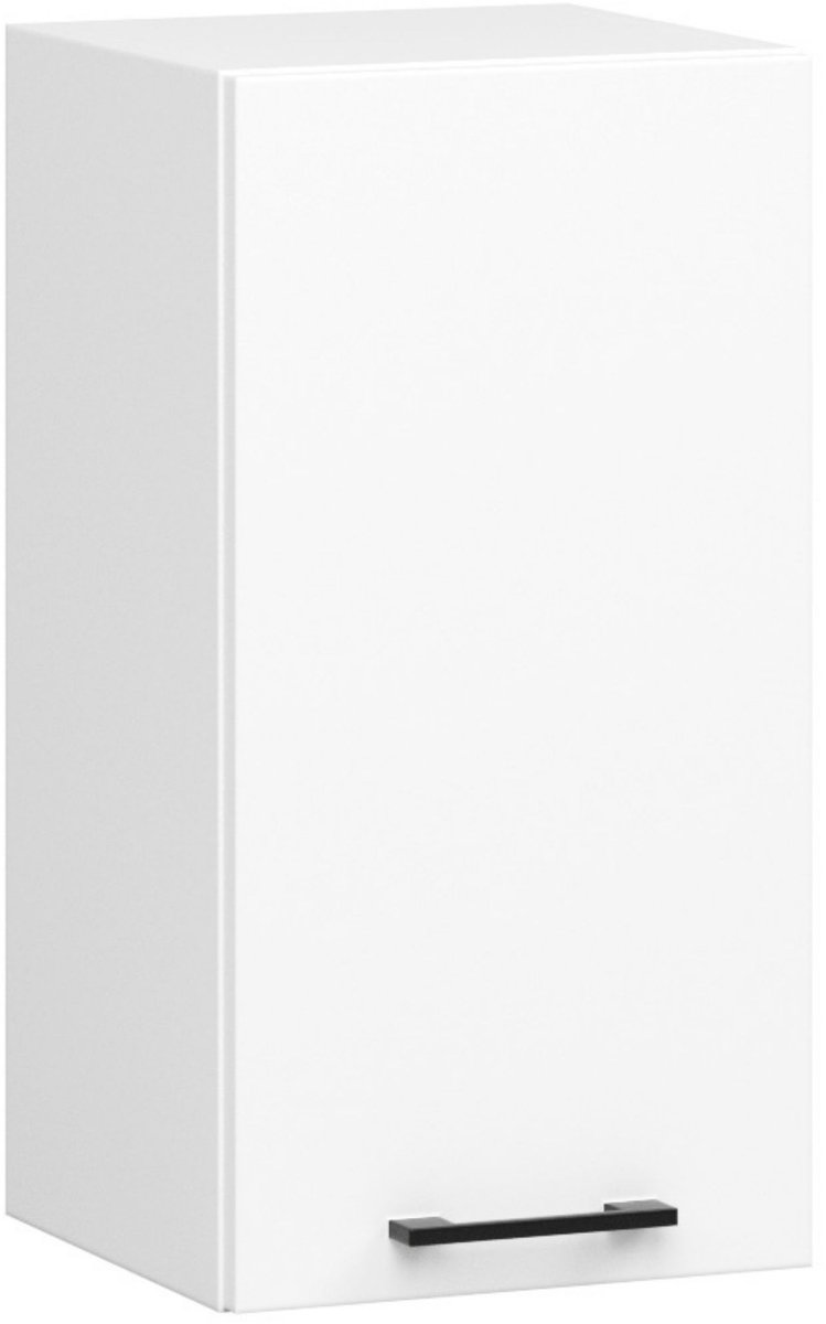 Keukenkast modulaire OLIWIA W40 met 1 Deur / Hangkast / Bovenkast / AKORD Furniture Factory / Wit / 40 x 58 x 30 cm