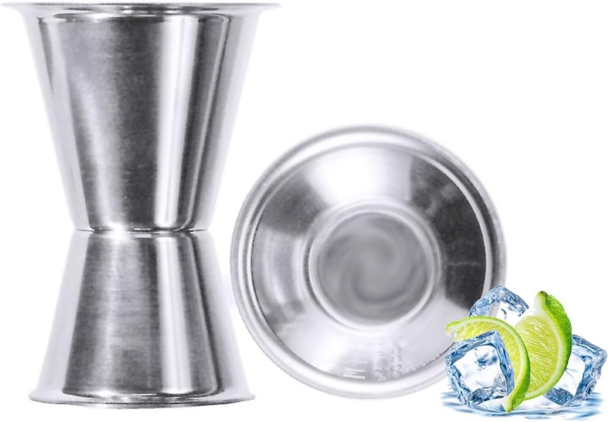 Cocktail Maatbeker Roestvrij Staal 3 cl & 5 cl – Jigger voor Perfecte Mixen