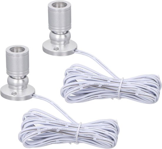 5V Mini Spot Lights Heldere USB Dimbare LED Spotlight Spot Lights Indoor Accent Verlichting met 6.6ft Kabel Moderne Spotlight voor Showcase Sieraden Kast Veranda (Natuurlijk licht 4000K
