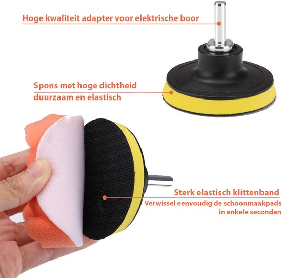 Kibani Ensemble de brosses pour perceuse 25 pièces par 2 - tampons à récurer - brosse à récurer - brosse pour perceuse - brosse à récurer - brosse pour perceuse - brosse de nettoyage - brosse de nettoyage - nettoyeur de tapis - ensemble de brosses