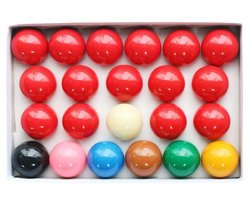 Snooker ballen set 52,2 mm - A-klasse - Fenolhars - Gepolijste Snookerballen - Multicolor