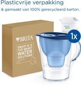 BRITA Marella XL Waterfilterkan Blauw 3.5L – met 1 MAXTRA PRO AIO Filter - Duurzaam verpakt