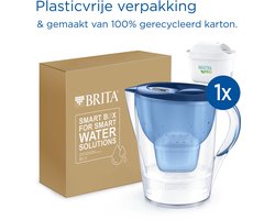 BRITA Marella XL Waterfilterkan 3.5L - Blauw - met 1 MAXTRA PRO Waterfilter - BPA-vrij, Vaatwasmachinebestendig, Duurzaam verpakt