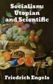 Boekomslag met fruit: druiven, pruimen, perziken, granaatappels en gebak. Titel: Socialism: Utopian and Scientific. Auteur: Friedrich Engels.