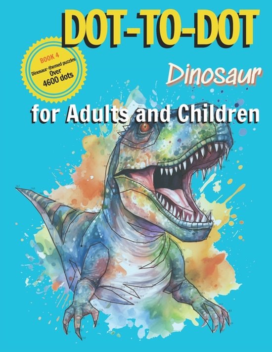 Dot-To-Dot Animals for Adults and Children- DOT-TO-DOT Dinos ... - cover