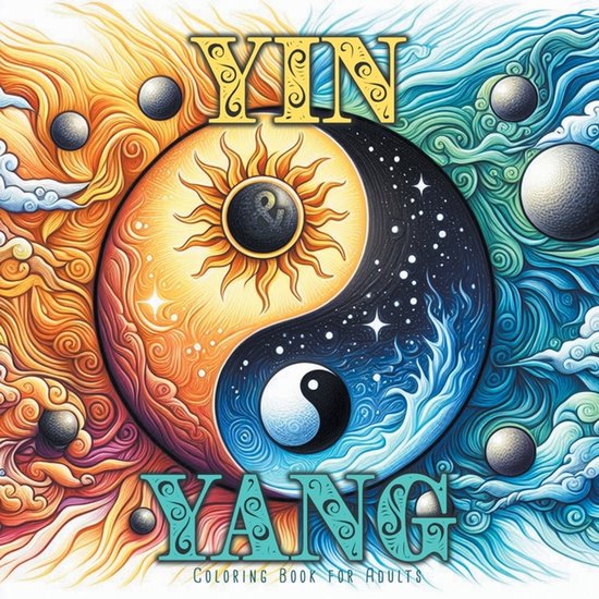 Yin and Yang Coloring Book for Adults - cover