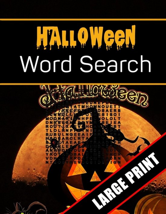 Halloween Word Search Large Print - cover