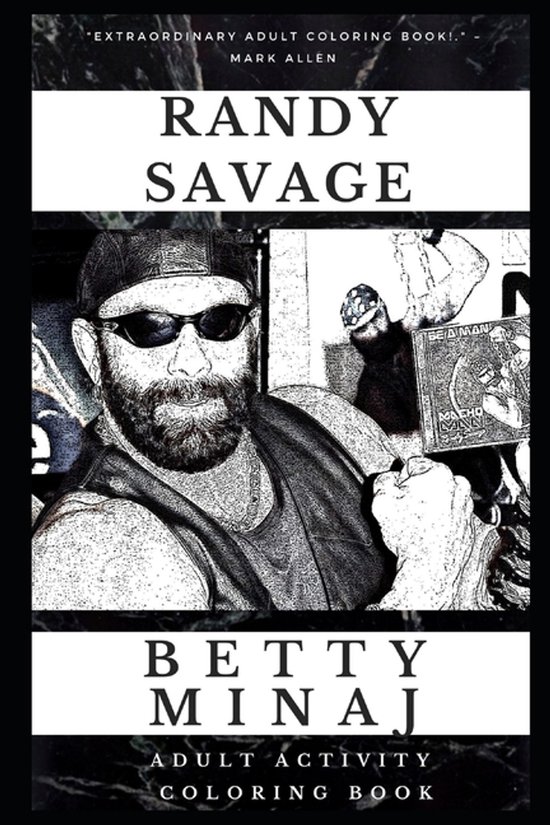 Randy Savage Adult Activity Coloring Books- Randy Savage Adu ... - cover