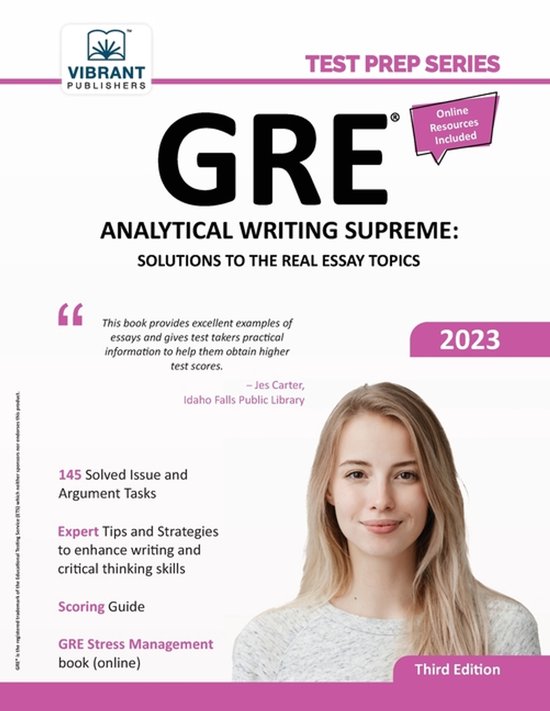 Test Prep- GRE Analytical Writing Supreme - cover