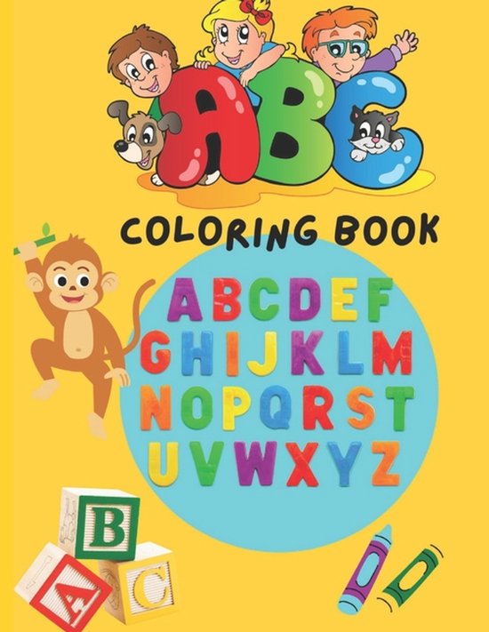 Alphabet Coloring Book for Kids- ABC Coloring Book - cover
