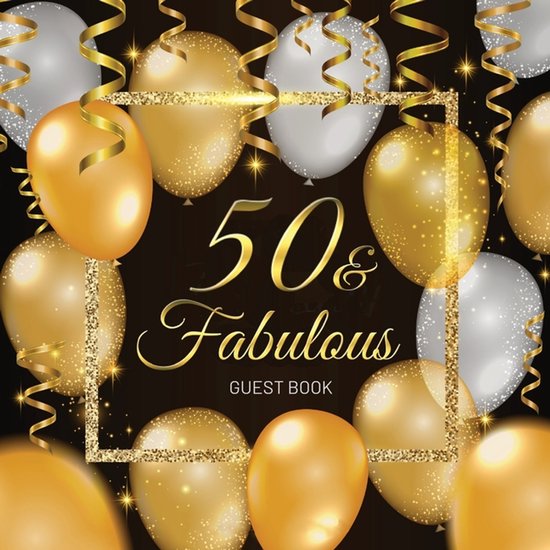 50th Birthday Guest Book - cover