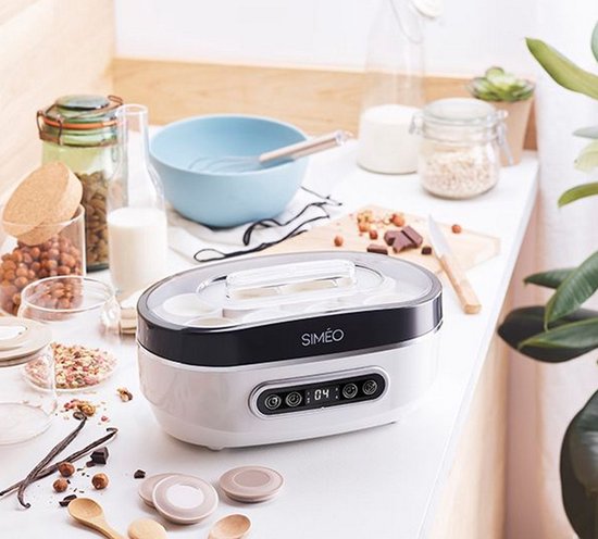 8 potten 20w yoghurtmaker - simeo - yva640 van Merkloos — afbeelding 2