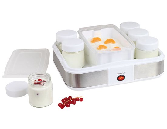 yoghurtmaker en kaasmaker 12 potten 21.5w - domoclip - dop156 van Merkloos — afbeelding 2