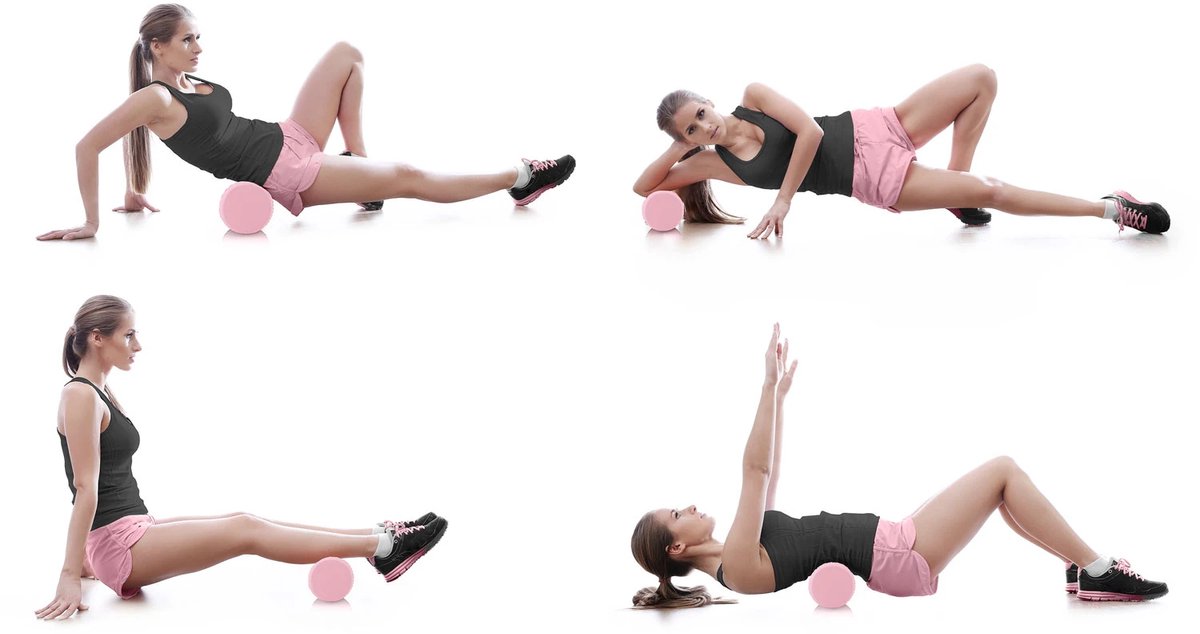 EVA foam roller voor oefeningen NS-963 roze thumbnail 5