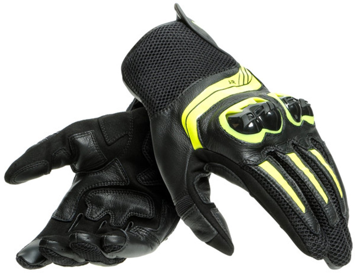 Dainese Mig 3 Unisex Zwart Fluo Geel - Maat L - Handschoen – foto 2