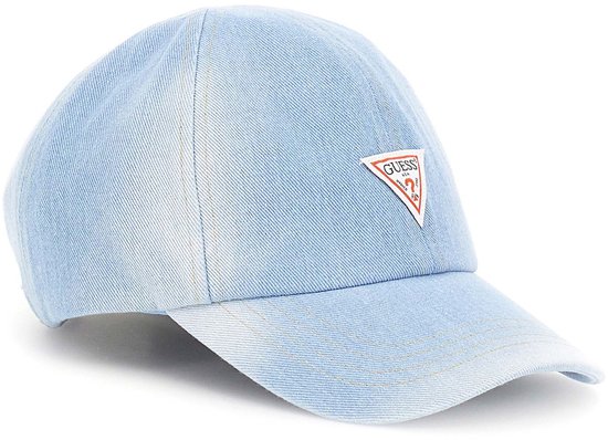 GUESS Baseball Cap Denim Bleu clair