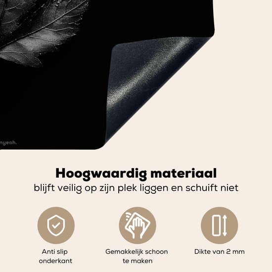 KitchenYeah® Protection plaque induction 76x51.5 cm - Noir - Lame - Protege plaque de cuisson - Couvre plaque induction - Protecteur d'induction - Cuisine