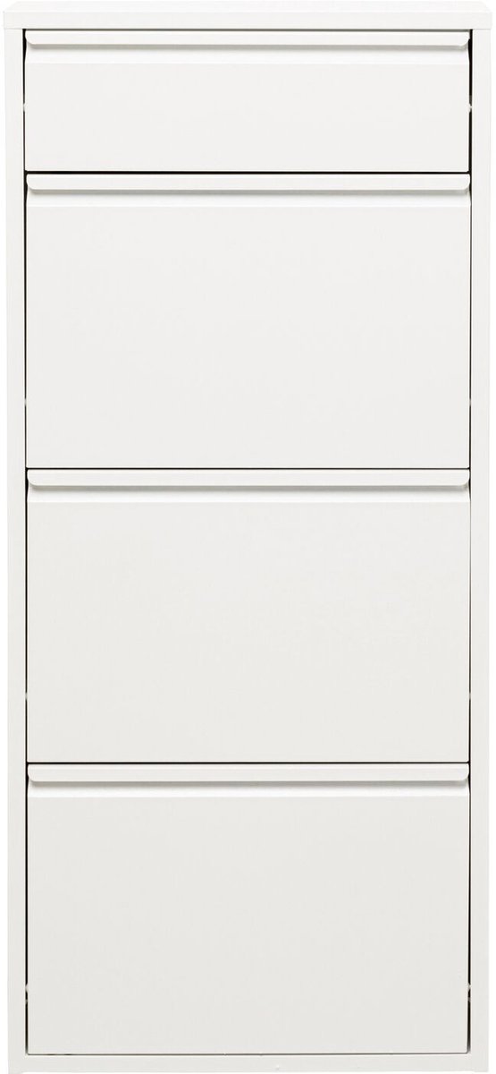 Schoenenkast Caruso wit 3+1 laden Kare Design