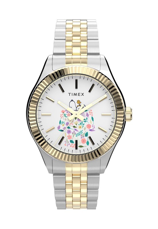 Timex Marlin automatisch herenhorloge van 40 mm, Roestvrij staal/Tweekleurig/Champagne, Klassiek