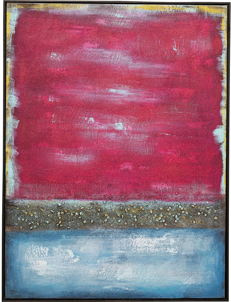 Schilderij Vista rood 90x120cm Kare Design