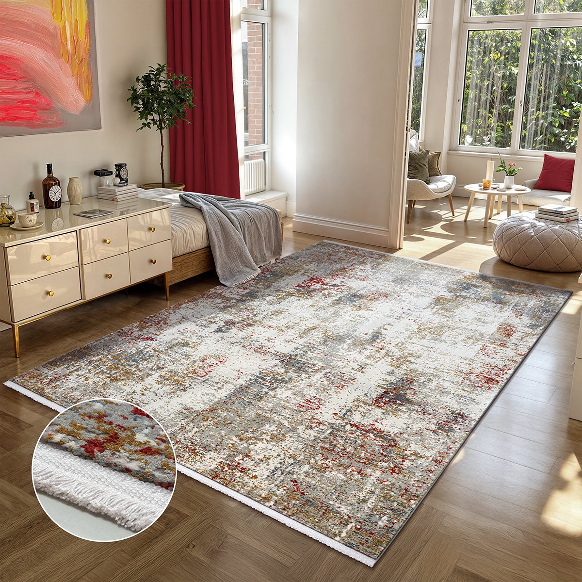 the carpet Fine hoogwaardige woonkamer vloerkleed, modern, zachte textuur, stijlvol design