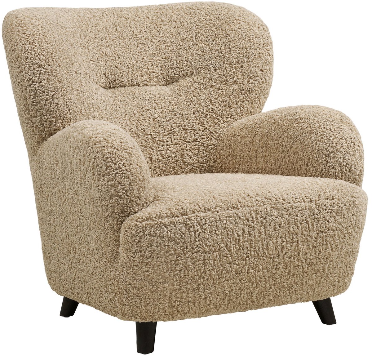 House Nordic Fauteuil Lunaro - Lichtbruin Stof - 84x86x87cm