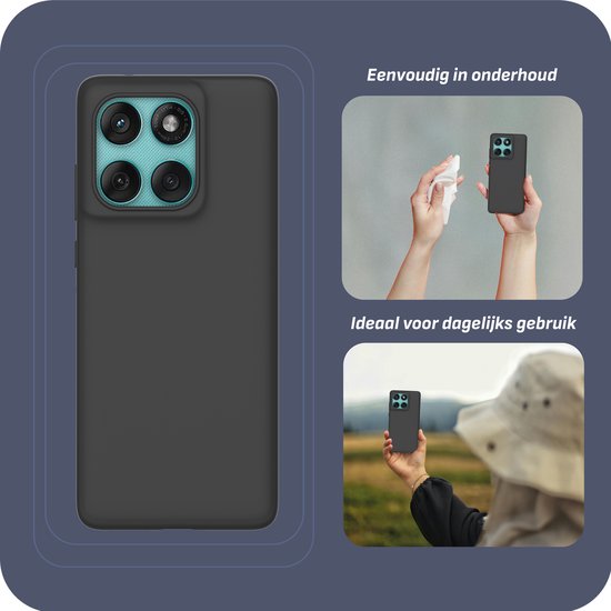 Coque souple en TPU Cazy pour Motorola Edge 60 Fusion – Zwart