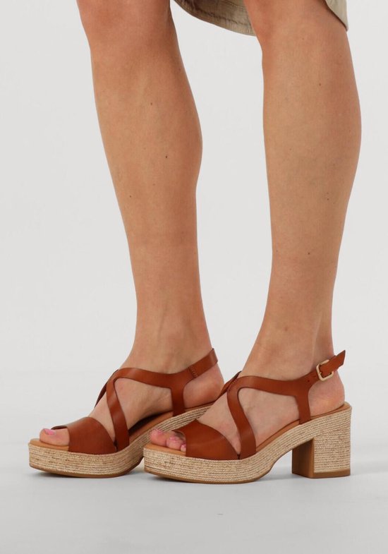 Sandales pour femmes STEFANO LAURAN 2505 - Femme - Cognac - Pointure 40