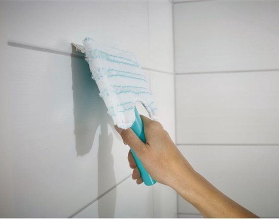 Leifheit Flexi Pad Click System Balai pour salle de bains et carrelage - Poignée télescopique