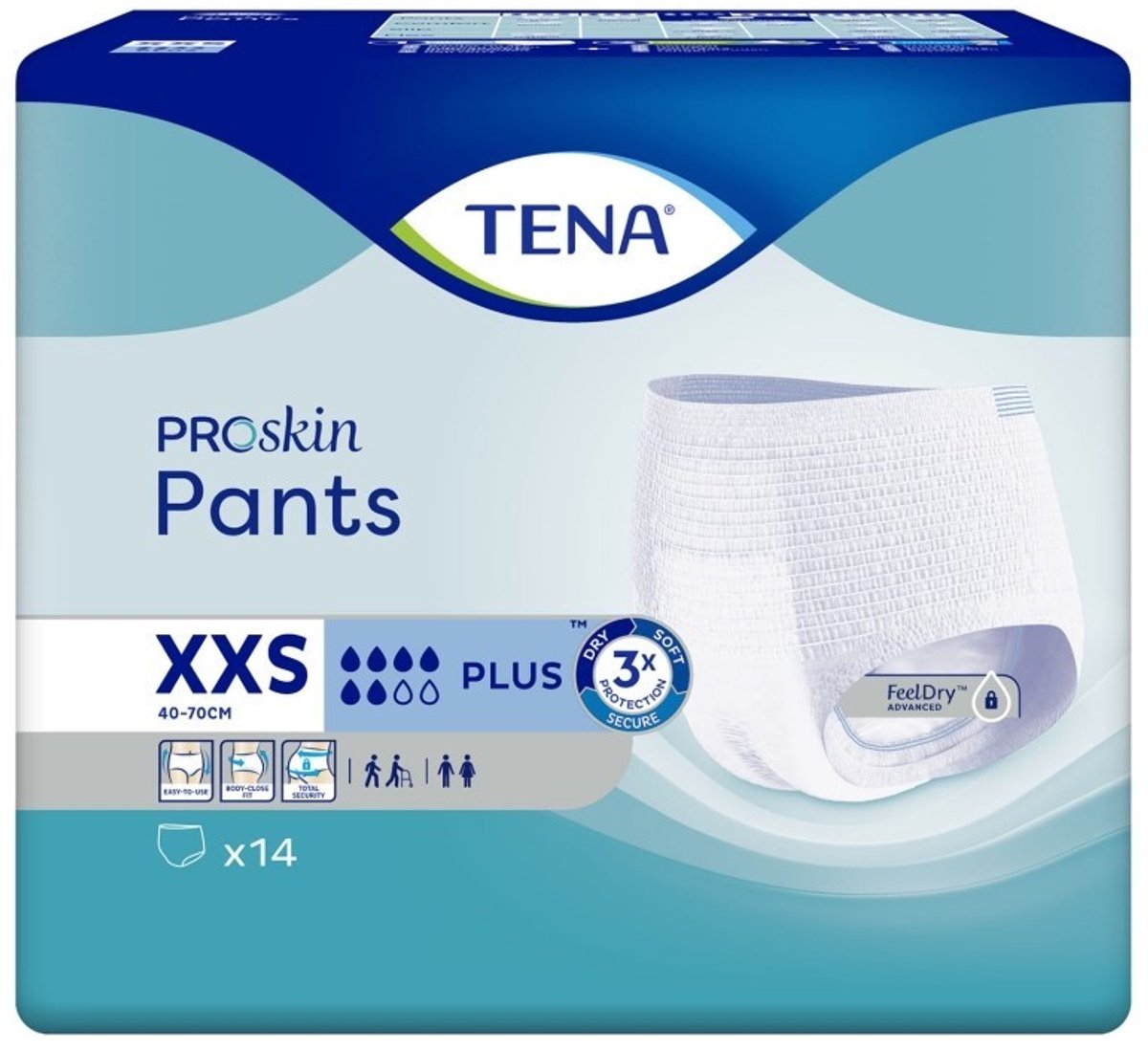 TENA Pants Plus Extra Extra Small 14ST