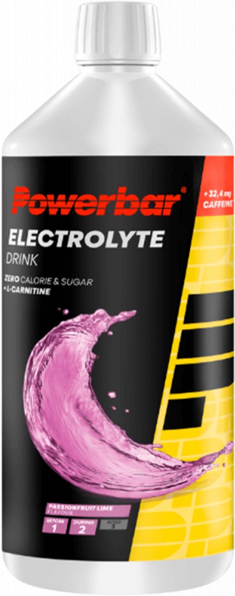 Powerbar Electrolyte Drink (1000 ml) Passionfruit-Lime - Energie & Uithoudingsvermogen - Elektrolyten