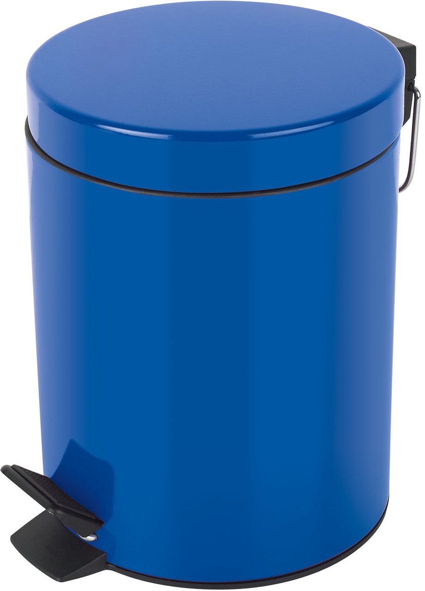 Unyqoos ® Stijlvolle Blauw Mini Afvalemmer voor Badkamer en Keuken met Uitneembare Binnenemmer