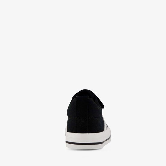 Baskets enfant en toile noir et blanc - Taille 33