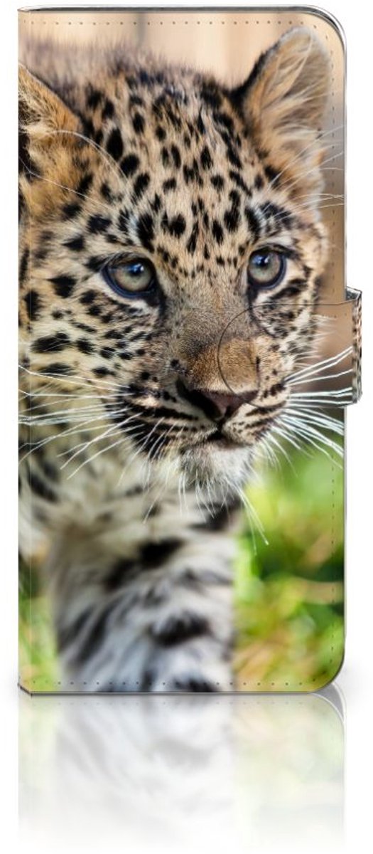 OnePlus 13 Telefoonhoesje met Pasjes Baby Luipaard