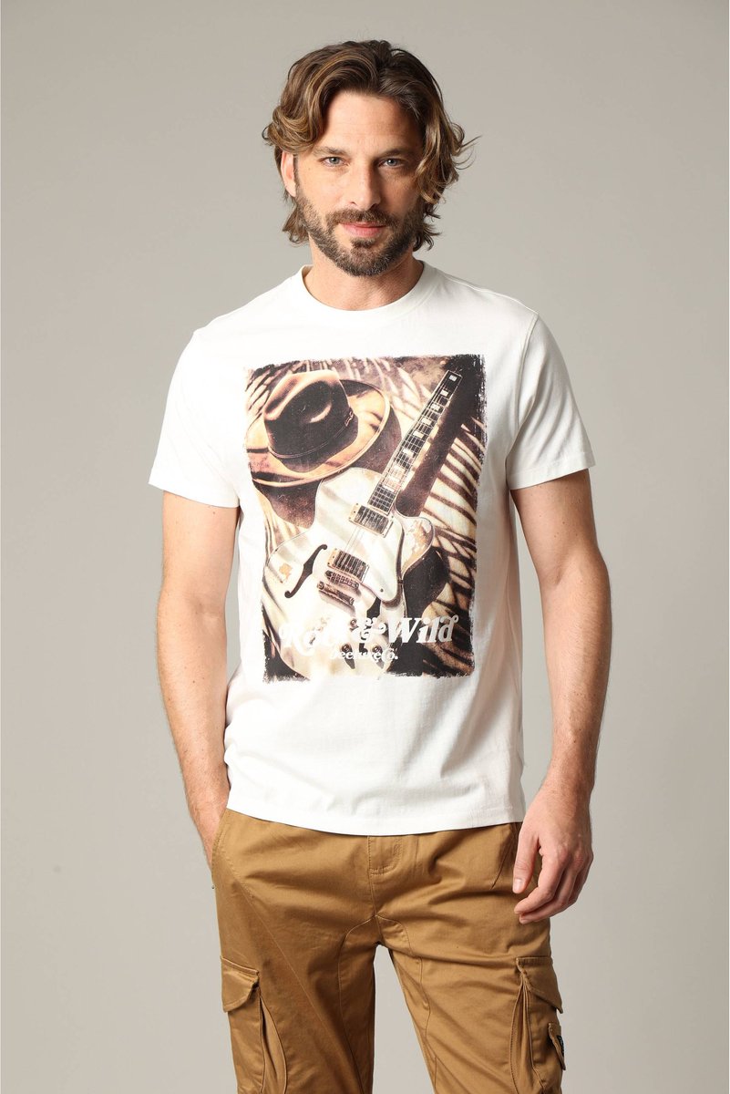 Deeluxe Wild T-shirt Met Korte Mouwen Wit XL Man