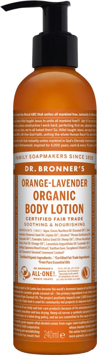 Dr Bronners Bodylotion sinaas/lavendel 240 Milliliter