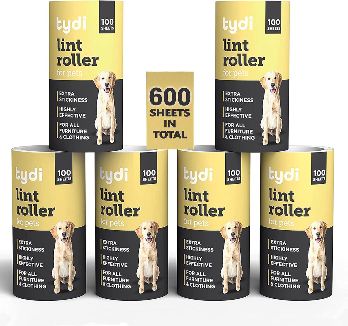 Pluisroller Vullingen - Navullingen voor Dierenhaar - 600 Vellen - Geschikt voor Diverse Pluisrollers