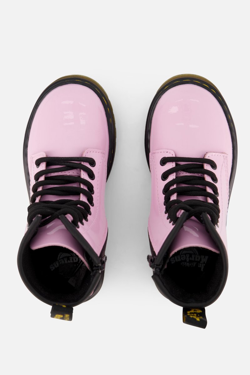 Dr. Martens Bottes en cuir 1460 à fleurs pour junior en Crème Dr. Martens Bottes en cuir 1460 à fleurs pour junior en Crème