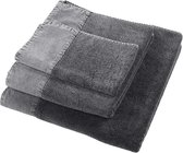 vtwonen - Stone Wash Towel Anthracite 70x140