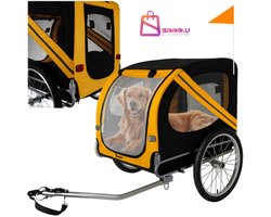 fietskar hond – Grote Dierentrailer tot 40kg met Luchtbanden